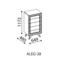 Узкий бельевой комод Алегро ALEG-28