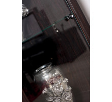 Одностворчатый шкаф витрина для посуды Мира MIRA-02 венге Одностворчатый шкаф витрина для посуды Мира MIRA-02 венге