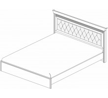 Кровать 1400/1600/1800 с ортопедическим основанием Неаполь Ясень анкор светлый (патина "серебро") экокожа polo белая Кровать 1400/1600/1800 с ортопедическим основанием Неаполь Ясень анкор светлый (патина "серебро") экокожа polo белая