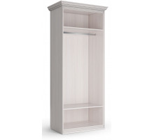 Шкаф 2-х дверный зеркальный Неаполь Ясень анкор светлый (патина "серебро") Шкаф 2-х дверный зеркальный Неаполь Ясень анкор светлый (патина "серебро")