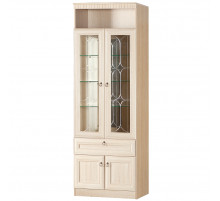 Шкаф витрина для посуды Инна 612 светлый Шкаф витрина для посуды Инна 612 светлый